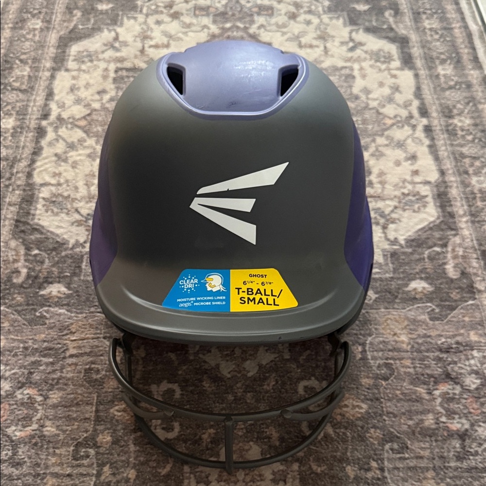 New Easton Gray and Purple Kids T-Ball Helmet